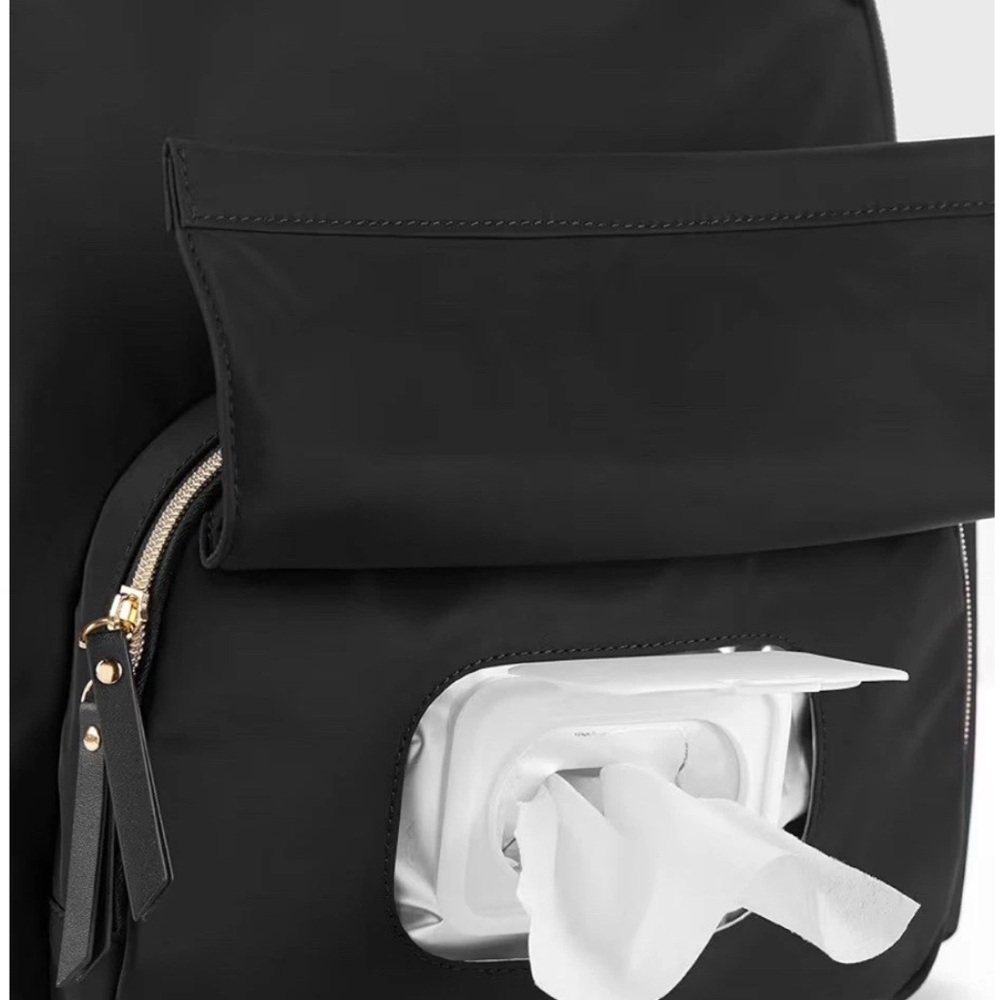 Skip Hop Black and Gold Diaper Bag Backpack - Picture 9 of 12